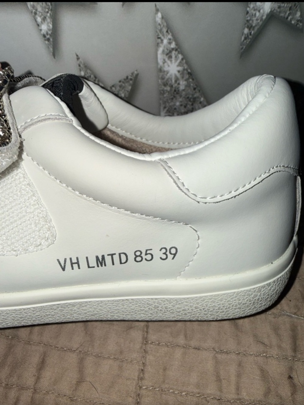 Rare Vintage Havana The Iconic Limited Edition Sparkle Star PureWhite Sz 8.5 - Picture 5 of 16